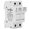 Miniatyrbillede 1 af 4: Sikringsholderbase 2-polet DIN-skinne montering strømfordelingskontroludstyr TOWFH1DC 1000VDC 2P25A