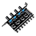 Miniatyrbillede 4 af 5: 1 til 8 Splitter 4Pin Køling PWM Blæser Strømforlænger Adapter 12V Strømforsyning
