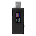 Miniatyrbillede 1 af 4: USB Oplader Tester 4-Cifret Nøjagtighed Strøm Spænding Batteri Timing Meter Hvid/SortSort