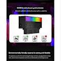 Miniatyrbilde 1 av 5: ATX 24-pin til 90 graders adapter 5V 3-pin ARGB hovedkort strømforsyningskabel modulær DIY monteringsutstyr, svart