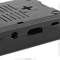 Miniatyrbillede 4 af 4: Beskyttende frostet kassecover i ABS til Raspberry Pi 3B 3B+ D-stil med skrue (Sort)
