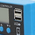 Miniatyrbillede 2 af 4: 12V 24V Solpanel Controller LCD Display Fotovoltaisk Ladecontroller med Stik Blå 20A