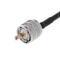 Pikkukuva 4 / 5: RF Koaksiaalikaapelin Liitin UHF PL259 Uros - UHF Uros PL259 RG58 Jatkojohto 5