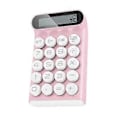 Miniatyrbillede 2 af 5: Retro Lommeregner Mekanisk Tastatur Bærbar Computer 10 Cifret LCD Display Finansielt Kontor Mode Lommeregner-Pink