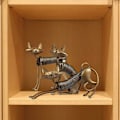 Miniatyrbilde 4 av 5: Smijern fjær katt ornamenter, metall katt skulptur kunst vår håndverk hjem dekorasjon (katt sete)