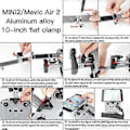 Miniatyrbild 2 av 5: Bärbar För -dji För Mavic Mini 2 Fjärrkontroll Aluminiumlegering Platt Förlängningsklämma Med Snodd För -dji För Mavic Air 2 Drönartillbehör
