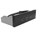 Pikkukuva 2 / 5: USB-etupaneeli PC:lle, 2 porttia USB 3.2 GEN1 5 Gbps + 1 portti TYPE-C 10 Gbps/20 Gbps -keskitin pöytäkoneen 5,25 tuuman levykeasemaan