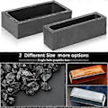 Miniatyrbillede 4 af 5: 2 stk. 1 kg 665 G Grafit Ingot Form Digel Metal Støbeform Grafit Digel Form Til Guld Me
