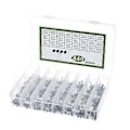 Miniatyrbilde 1 av 5: 840 stk/sett 24 verdier TO-92 Transistor Sortimentsett BC327 BC337 BC547 2N2222 3904 3906 C945 PNP/NPN Transistorpakke