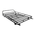 Miniatyrbilde 1 av 5: Metall Takstativ Bagasje For 1/10 Rc Crawler Bil Axial Scx10 4 Rc4wd D90 Yk410