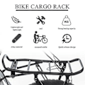 Miniatyrbillede 5 af 5: Cykkelholder Skivebremse Alloy Cykelholder Cykel Foldbare Cykler Bagagebærer