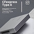 Miniatyrbild 1 av 5: CFexpress Typ A Kortläsare USB3.1 Gen2 Hög Hastighet 10Gbps Typ A CFexpress Kortläsaradapter med Datakabel