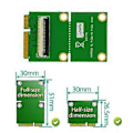 Pikkukuva 4 / 5: Mini PCI-E - PCI-E X4 -jatkokaapeli nousukaapelilla ja nopealla FPC-kaapelilla magneettityynyllä, B