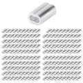 Miniatyrbild 1 av 5: 200 st 1/16 tums kabelhylsa set aluminiumlegering pressningsögla för vajer