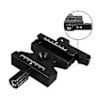 Miniatyrbild 5 av 5: Dubbellås Monteringsplatta Snabbkopplingsplatta Justerbar Rattadapter För Swiss Stativ Kulhuvud -