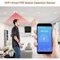 Miniatyrbild 2 av 5: Infraröd Rörelsedetektor Med PIR Rörelsesensor Full Täckning Och Ingen Blind Vinkel Inbrottssäkerhetslarm Sensor För Inomhus- Eller Utomhusbruk