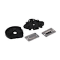 Miniatyrbillede 4 af 5: 4 stk. Udskiftnings Controller Gamepad Konduktive Silikone Gummi Pads Knap Pad Tastatur til PSP1000 Controller