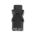 Miniatyrbild 1 av 5: IEC 320 C13 3-Pin Hona Till C8 2-Pin Hane Strömkontakt Konverter Adapter