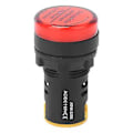 Miniatyrbillede 3 af 5: 10 stk. BERM LED Strømindikator Lys PC Flammehæmmende Skal 22 mm Diameter 110V AD16-22D/S Rød
