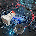 Miniatyrbilde 5 av 5: LED Indikatorlys Mini Digitalt Strømmeter LED Display Amperemeter Firkantet Signallampe (Rød)