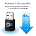 Miniatyrbilde 4 av 5: Usb Wifi Bluetooth Adapter, Bluetooth 4.2 150mbps Wifi Dongle Nettverkskort, Wifi Bluetooth Mottaker