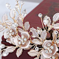 Miniatyrbilde 3 av 5: Brudekrystaller Rhinestones Blomst Blad Bryllup Hårspenne Barrettes Brudehodeplagg Hårtilbehør for Kvinner