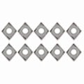 Miniatyrbillede 1 af 4: 10 stk. CNC drejebænk drejeindsats indekserbar solid hårdmetal klinge skæring CCMT0602046018