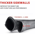 Miniatyrbilde 4 av 5: 2 stk. inner tube dekk 4.10/3.50-4 tommer serie for håndtruck, vogn, håndvogn, hagevogn, gressklipper, erstatningsrør 4.10-4
