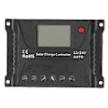 Miniatyrbild 1 av 4: Solar Laddningsregulator PWM Urladdningskontroll LED-Display med USB 10A 12V 24V för Batteri