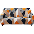 Miniatyrbillede 1 af 5: Polyester Sofaovertræk Stræk Elastisk Sofaovertræk Sofa Beskytter 2-Sædet Betræk145x180cm-gitter-Fei Yu