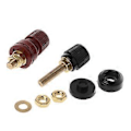 Miniatyrbillede 5 af 5: 1 Par 6mm 333 Bindingsstolpe til Effektforstærkerterminaler AC Strøm o Adapter