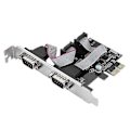 Miniatyrbillede 2 af 5: PCI-E til RS232 2 port seriel port konverter PCI Express controller adapter udvidelseskort