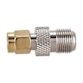 Miniatyrbilde 4 av 5: RF Koaksial Koaks Adapter SMA Hann til F Hunn, sølv