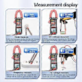 Miniatyrbillede 5 af 5: Kapacitans Hz Duty-Cycle Tester 6000 Tæller Stemme Broadcast Digital Clamp Meter