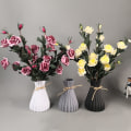 Miniatyrbilde 3 av 5: Plastvaser Europeisk Aimation-Keramisk Blomster Vase Bryllup Hjemmedekorasjoner Uknuselig Enkelhet Rotting, Hvit