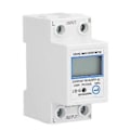 Miniatyrbild 5 av 5: 1-fas 2-tråds energimätare Multifunktionell LCD Digital Display 2p DIN-skena Elmätare för Hemmet