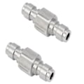 Miniatyrbillede 1 af 5: 2 stk. Pcp Begge Ender Nnect Adapter Mindre Stål Dobbelt Nippel