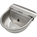 Miniatyrbillede 1 af 5: Automatisk vandtrug i rustfrit stål med afløbprop og justerbar flydeventil til heste, hunde, kvæg, geder, får, grise og automatisk vandforsyning til husdyr