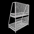 Miniatyrbillede 5 af 5: Hjem Dobbeltlags Reol Metal Køkken Soveværelse Skrivebord Organizer Krydderiglas Studenterkollegium Opbevaring