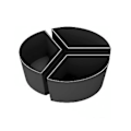 Pikkukuva 1 / 5: Slow Er S, 3-in-1 Silikoni Slow Er Jakaja Sopii 6qt Soikeaan Ja Pyöreään Pataan ()