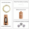 Pikkukuva 2 / 5: 9x20 LED-pullonvalot, LED-korkkipullonvalot Valosarjat DIY-pullot Pullovalot, Lämmin valkoinen