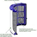 Miniatyrbillede 3 af 5: Udskiftnings Hepa Filter Til Tp06 06 Ph01 Ph02 Luftrenser Hepa Filter Sæt Sammenlign Med 970341-0