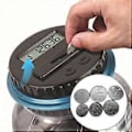 Miniatyrbillede 3 af 5: 1 stk. sparegris pengekasse krukke 1,8L tæller elektronisk digital LCD tælle mynt pengekasse mønt opbevaringsboks krukke, B