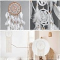 Miniatyrbillede 5 af 5: Kransringe, 12 stk. 6 Størrelser Træ Bambus Blomsterkrans Bøjle Krans Macrame Håndværksbøjler til DIY Drømmefanger