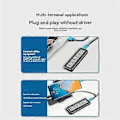 Miniatyrbild 3 av 5: M2 NVMe Kabinett USB 3.2 Gen2 10Gbps PCIe SSD Box M.2 NVMe SSD Fodral Intelligent Digital Hälsoövervakning M.2 SSD Fodral