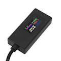 Miniatyrbilde 3 av 4: USB C Tester Fargeskjerm Multifunksjonell Toveis Testing USB Strømspenning Måler for Telefon Datamaskin Svart