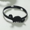 Miniatyrbilde 5 av 5: Hule dinosaur par åpen ringer sett dyr dinosaur knoke stablebare ringer