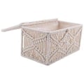 Miniatyrbilde 3 av 5: Tissue Box Cover Boho Dekor Rektangulær Papir Tissue Holder med Perlespenne Makrame Serviett Tissues Organizer Hjemmeinnredning