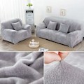 Miniatyrbillede 5 af 5: Sofaovertræk 1 2 3 4 sæder (pude ikke inkluderet) Ensfarvet fløjlsbeskyttende betræk Nem at installere Strækbar elastisk stof Maskinvaskbar Sofa C