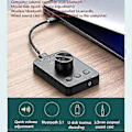 Pikkukuva 3 / 5: USB-äänenvoimakkuuden säädin, ulkoinen USB-äänikortti, Bluetooth 5.1 -lähetin, ei vaadi ohjainta (Windowsille